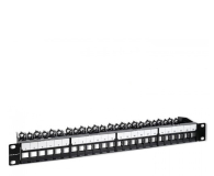 QOLTEC Patch panel do szaf RACK 19" | 24 porty | 1U | UTP | Czarny 54516 - 1329984 - zdjęcie 2